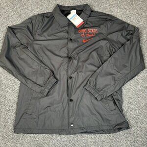 NWT Nike Ohio State Buckeyes Men's Medium Black Red Repel Jacket Windbreaker New